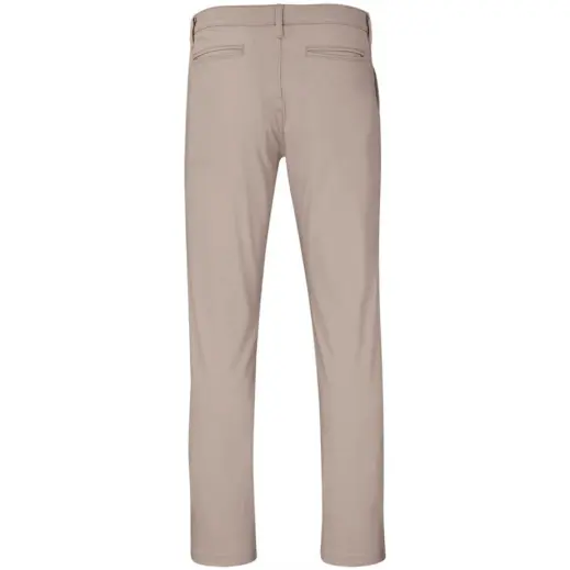 Mens Superb Stretch Chino Pants Stone Back